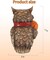 Fall Harvest Owl Ornaments - 7" Resin Craft with Red Scarf and Pumpkin for Thanksgiving Table Decorations Centerpieces Owl decor for shelves, desks, homes, offices, and gardens.